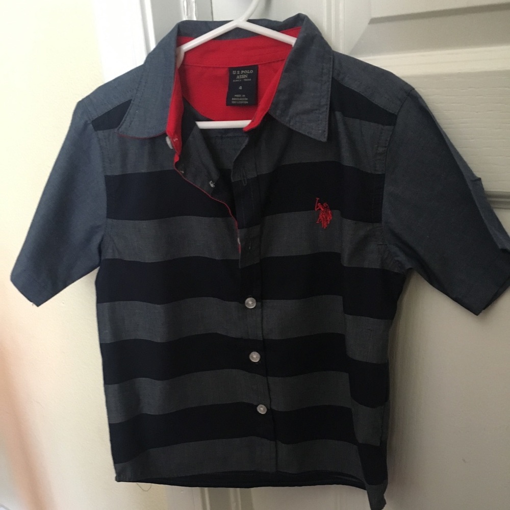 Boys polo button down dress shirt